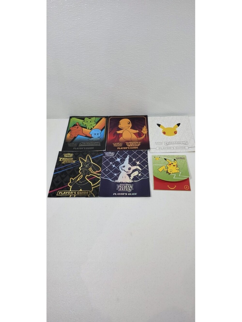 Pokemon TCG Player's Guide Lot 6 Celebrations Crown Zenith Paldean Fates ETB